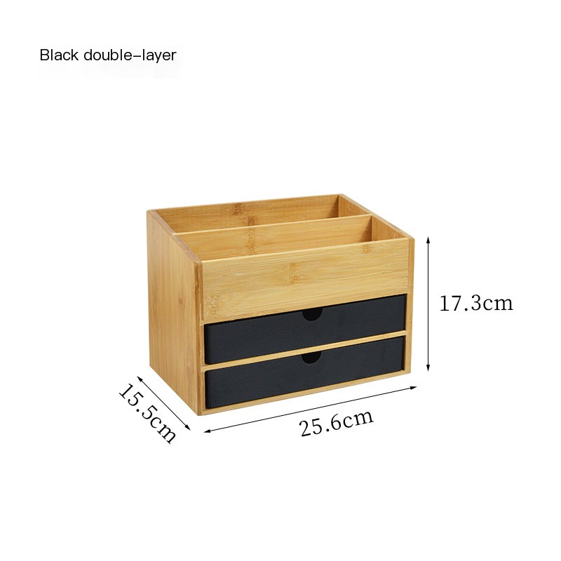 Bamboo Cosmetic Drawer Storage Box - Perfect for Jewelry and Skincare
