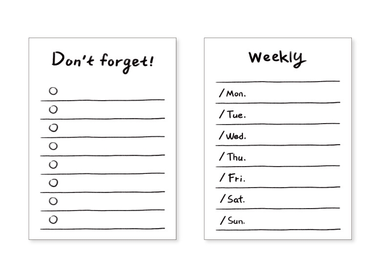 Daily Schedule Memo Pad Image 1