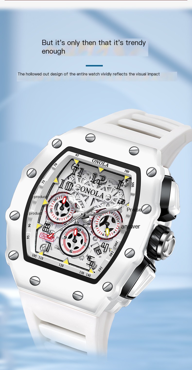 Close-up of the watch face