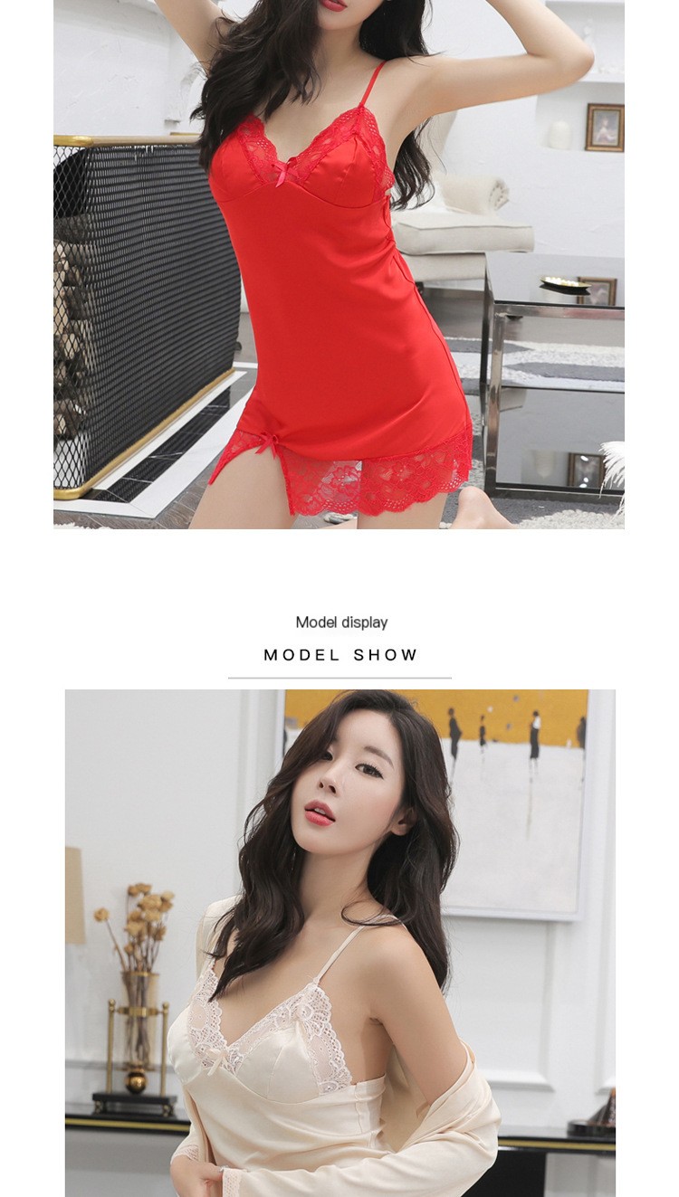 Ice Silk Nightdress - Soft Fabric