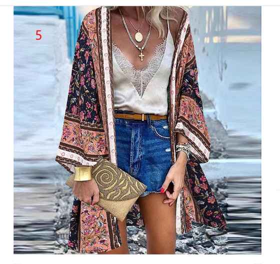 Kimonos in different colors