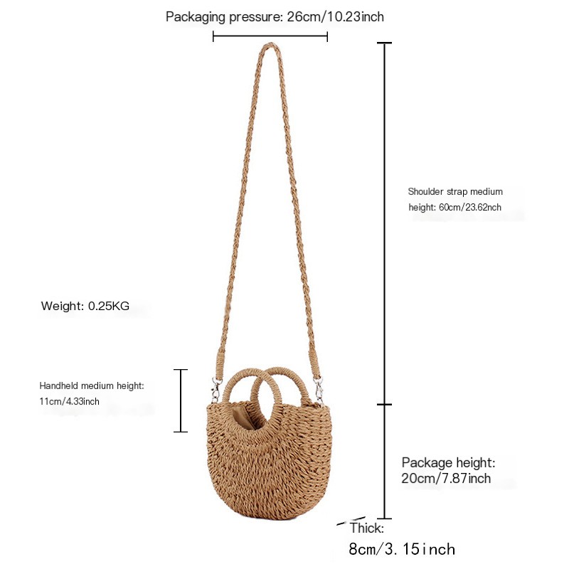 Carrying Straw Bag Image 1