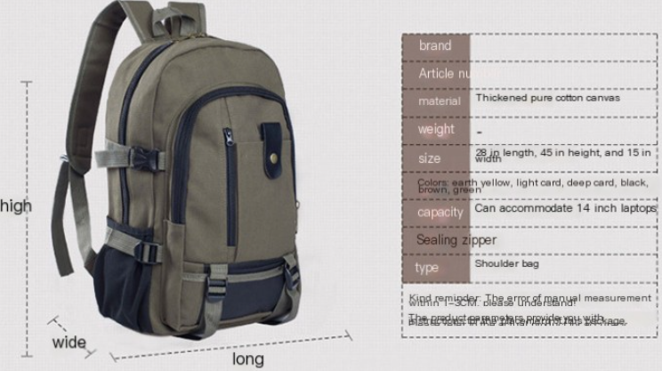 Canvas Backpack