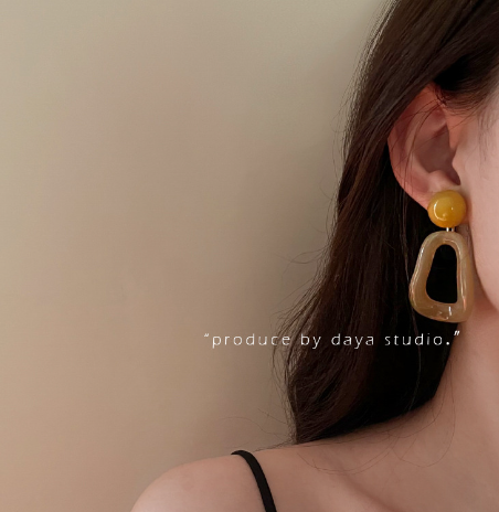 Fashion Earrings Amber