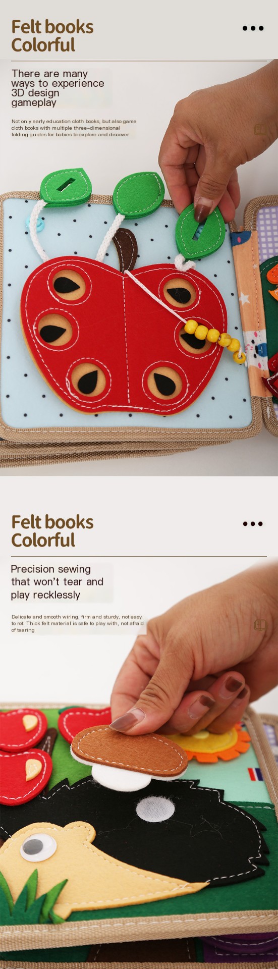 Baby Felt Busy Book - Image 3