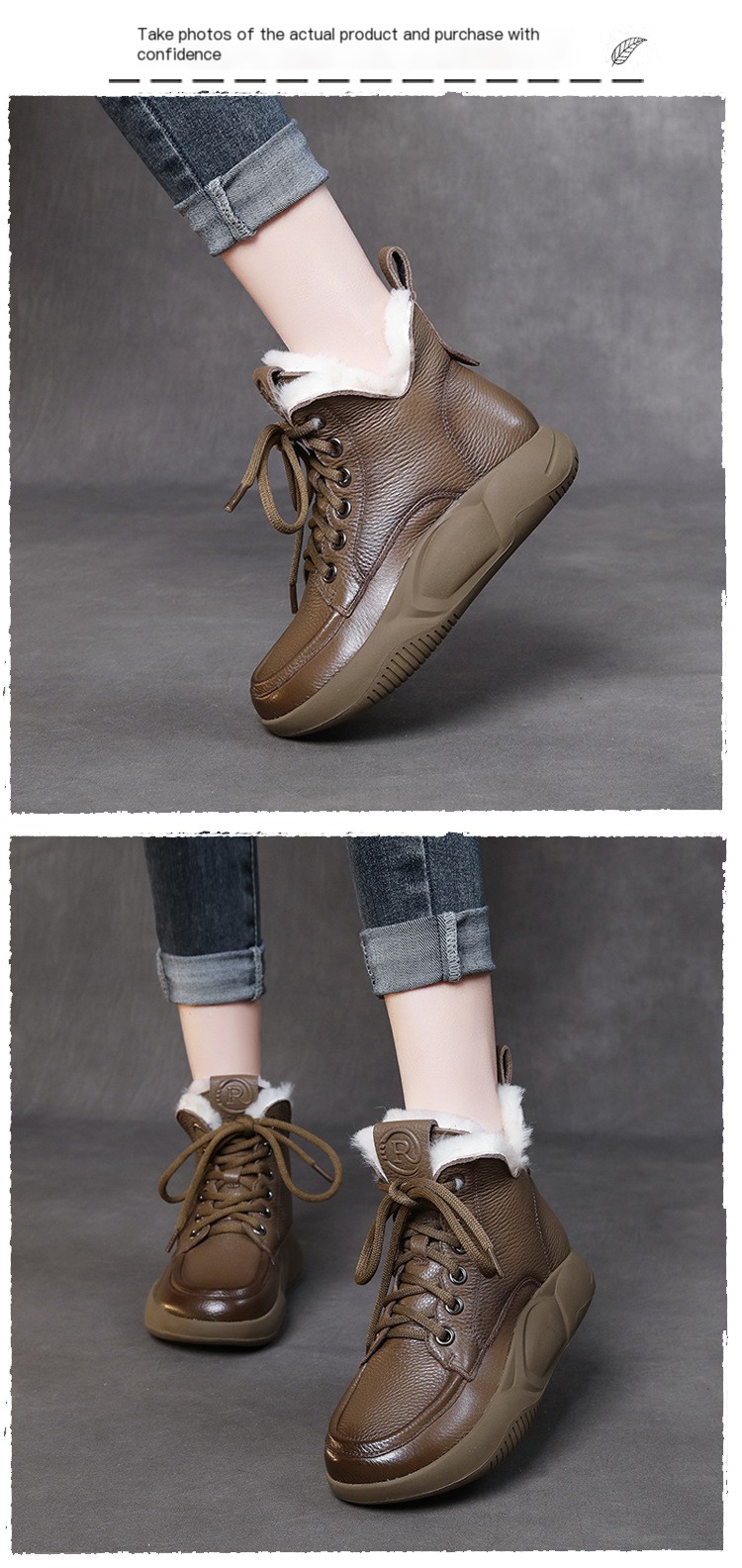 SAM Genuine Leather Ankle Boots Image 4