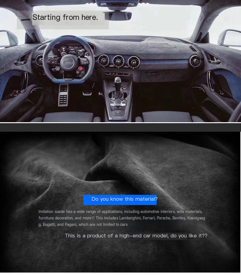 BMW Suede Dashboard Mat 1