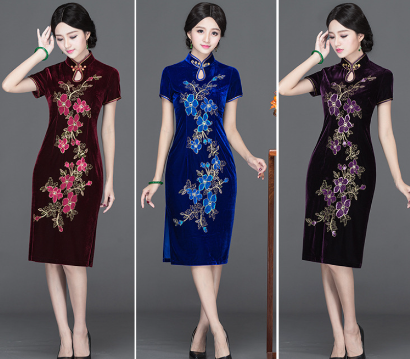 Cheongsam Dress Close Up