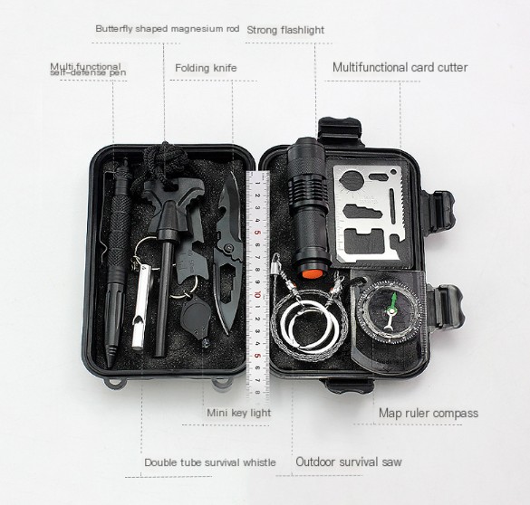 Multi-Functional Outdoor Survival Emergency Kit Image 2