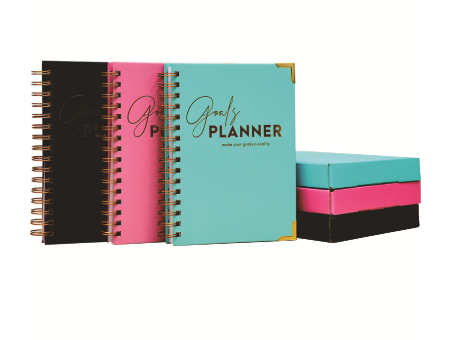 Black A5 Agenda Planning Notebook