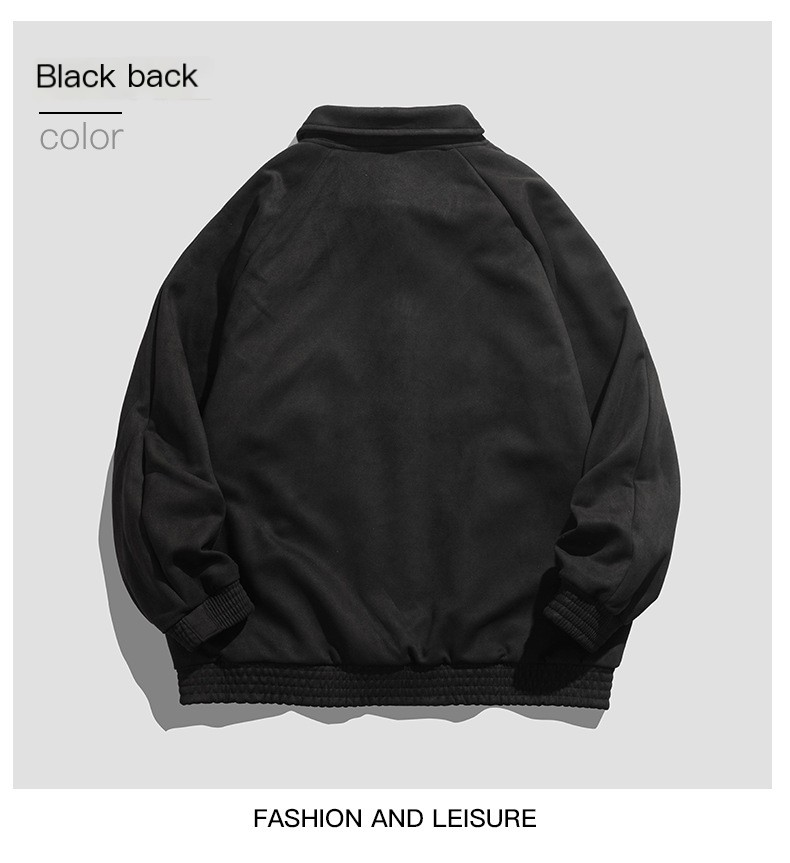 Streetwear Faux Suede Jacket