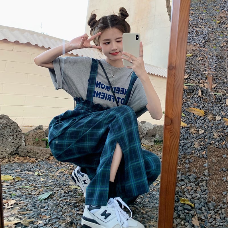 Slit High Waist Wide Leg Pants