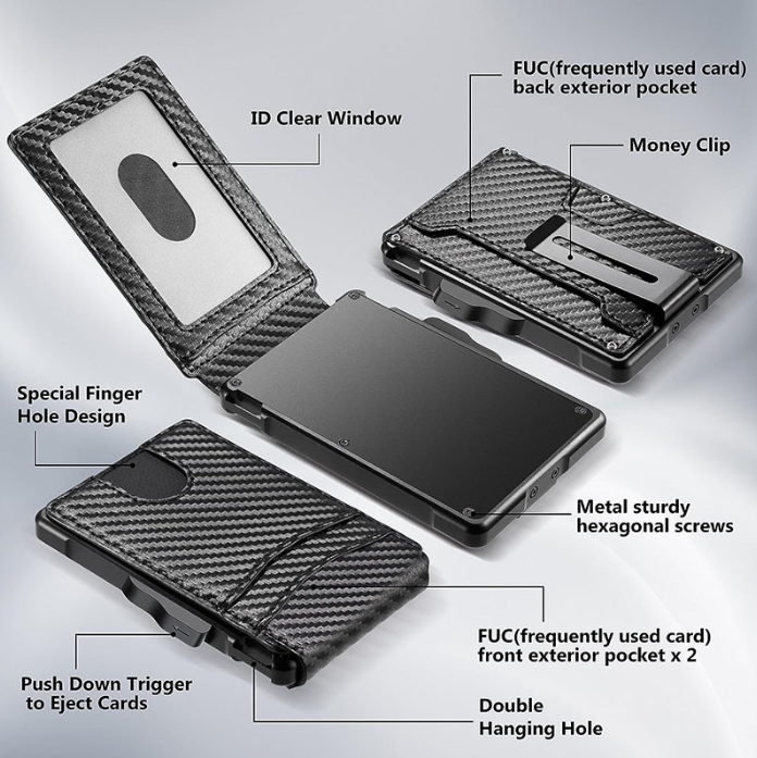 Slim Card Holder Wallet Front View