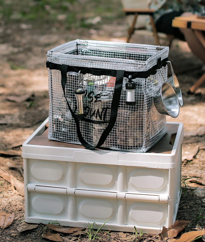 Letuo Outdoor Storage Box - PVC grid folding storage box