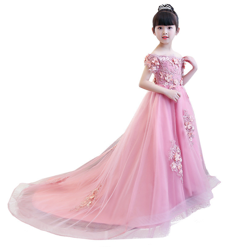 Long Flower Girl Dresses image