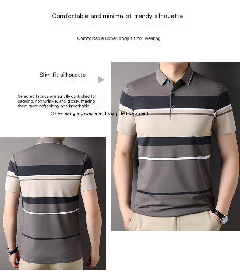 2023 Striped Short-Sleeve T-Shirt 3