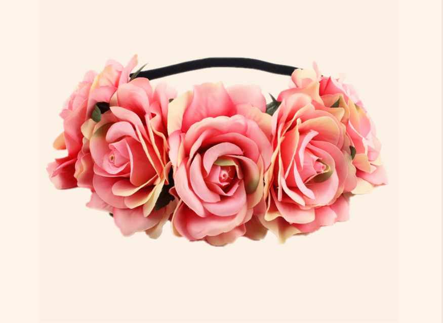 Colorful Rose Headband Image 4