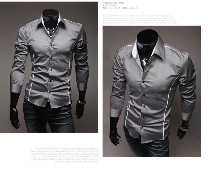Gray Men's Shirt