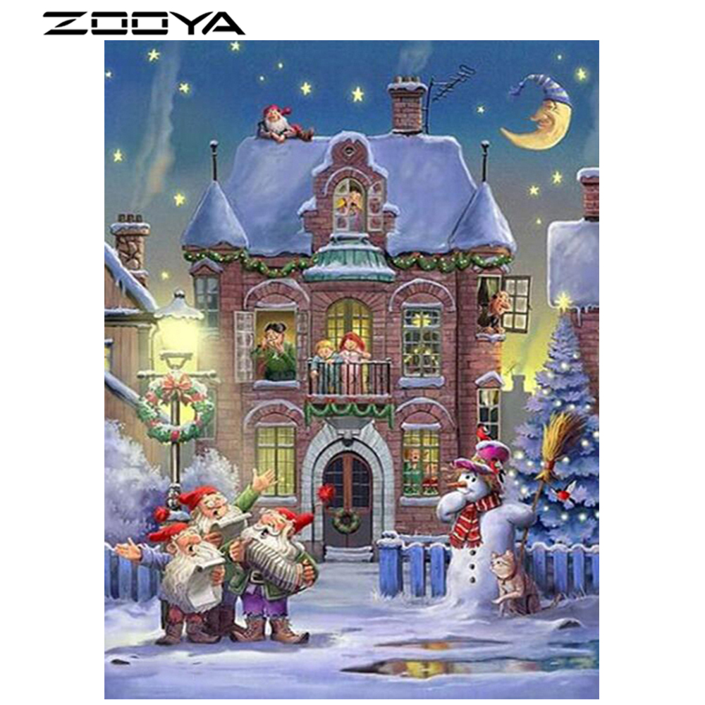 Christmas Santa House Diamond Painting
