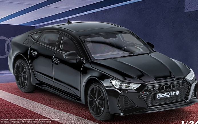 Miniatura Audi RS7 Model in Different Colors