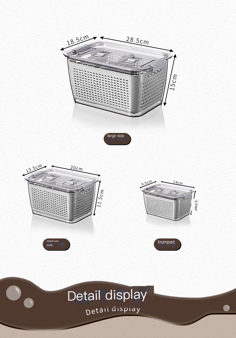 Caja de conservación en uso