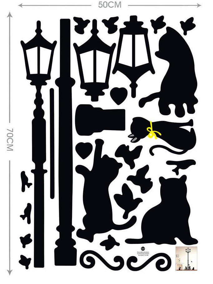 Black Cat Wall Sticker 3