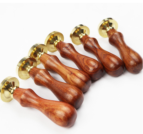 Unique Wood Handle Wax Seal Stamp Wedding Custom/Greetings Envelope Seal Scrapbooking Alphabet Gift Seal Stick image