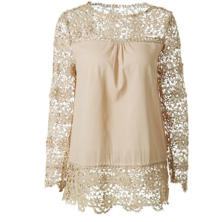 Chiffon Lace Blouse