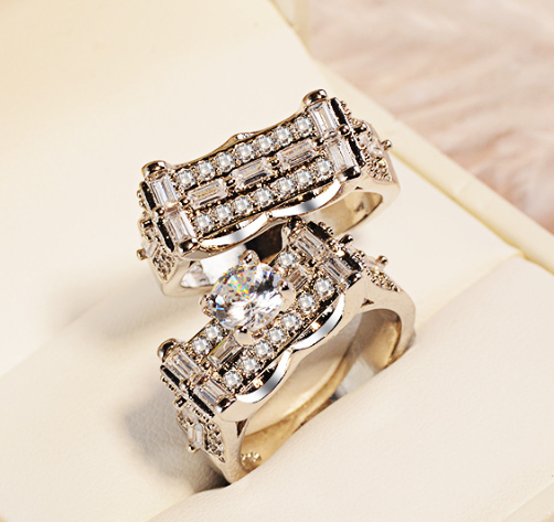 八心八箭镶钻戒指 Image 3