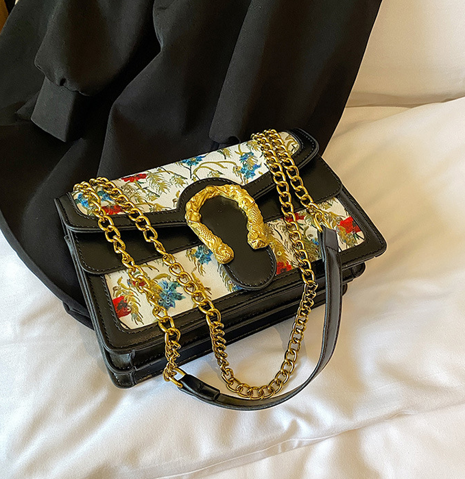 Embroidered Shoulder Bag Image 2