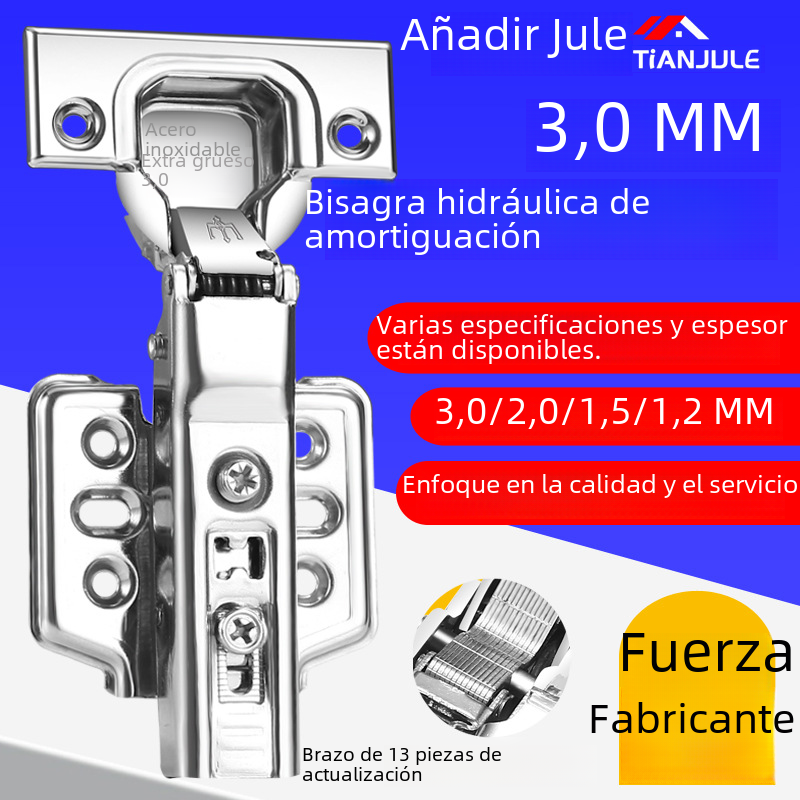 304 stainless steel hinge cabinet wardrobe door buffer hydraulic damping spring hinge furniture hardware accessories wholesale image
