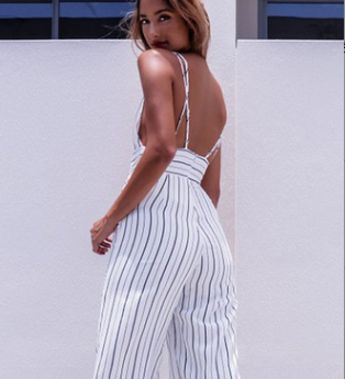 Striped Jumpsuit Image 3