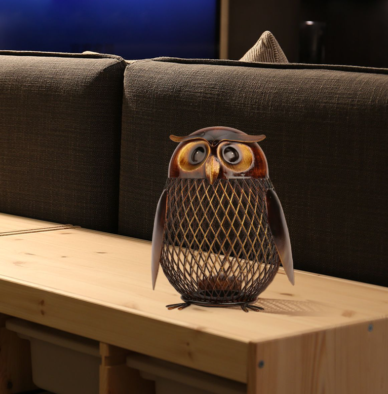 Owl Coin Bank Display