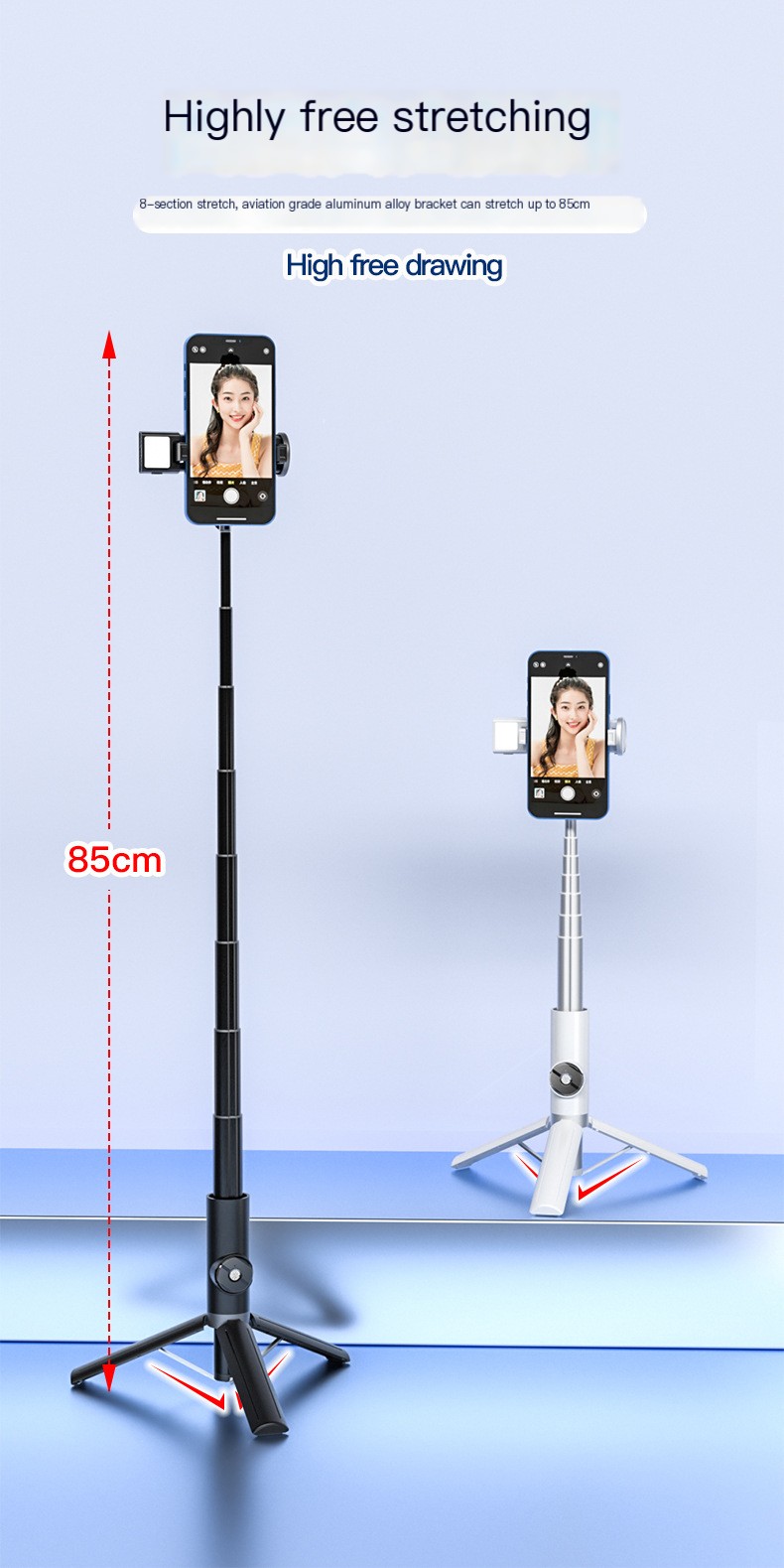 Wireless Bluetooth Selfie Stick