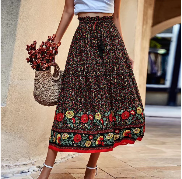 Floral Long Skirt