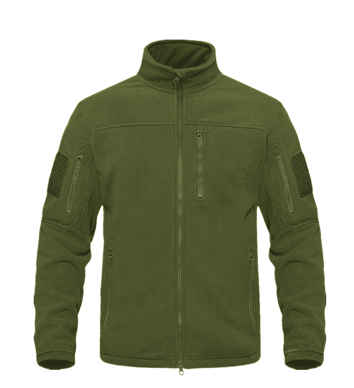 MEGE Outdoor Fleece Jacket in Army Green