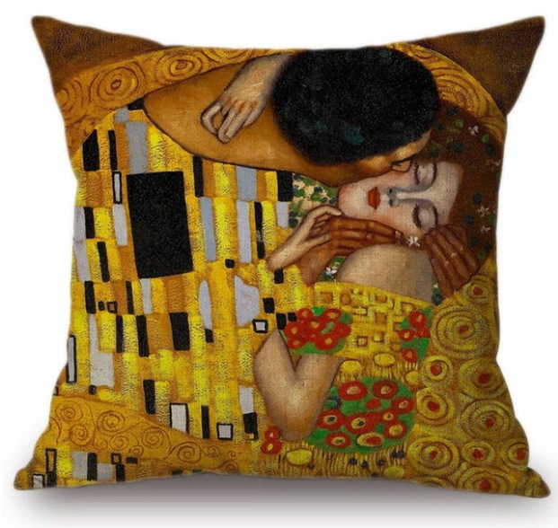 Couple Abstract Art Pillow 6