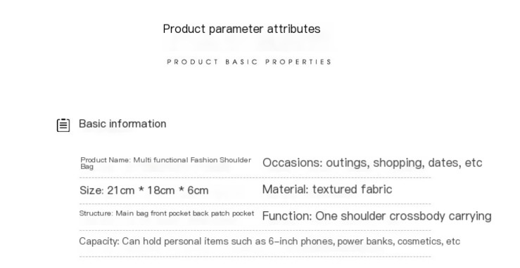 Waterproof Nylon Crossbody Bag