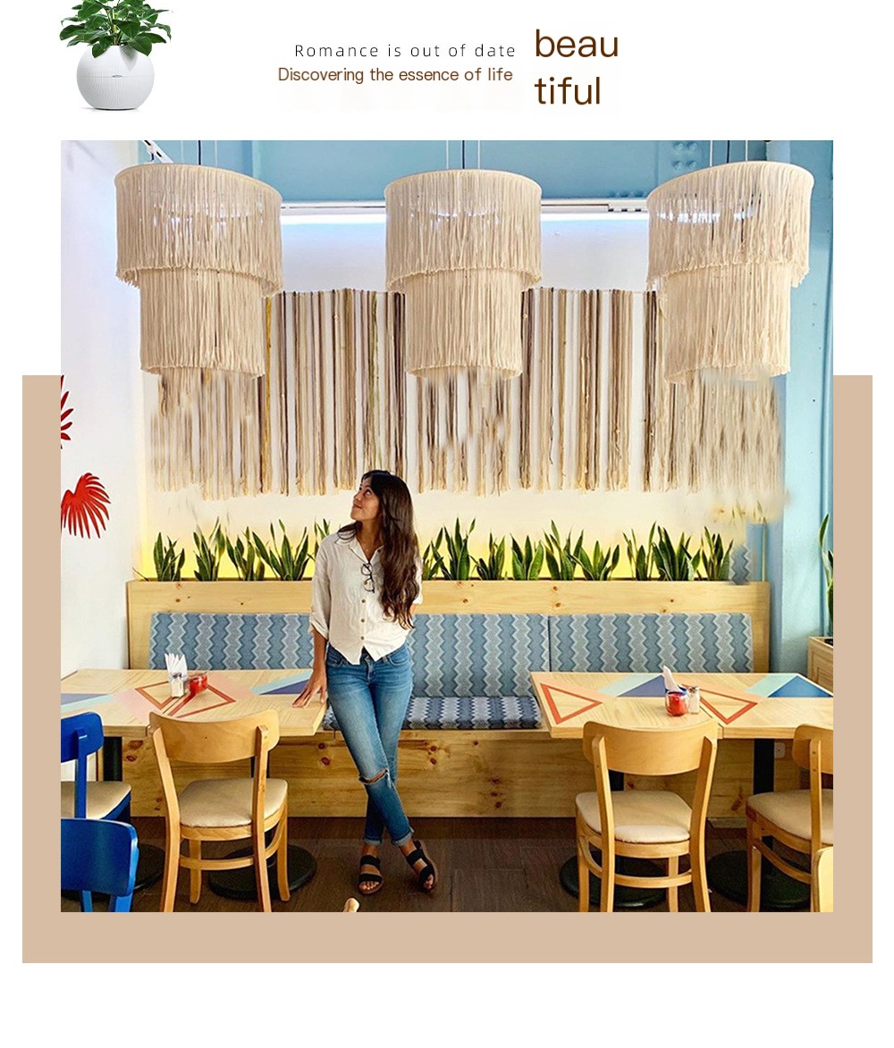 Macrame Hanging Lamp Image 11