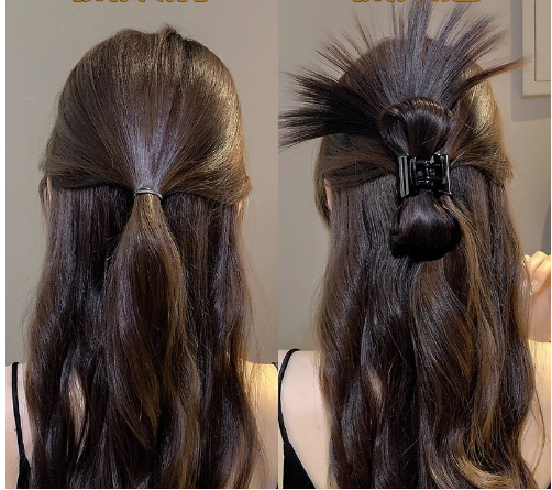 Lazy Chic Shark Clip in Use