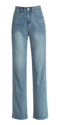 Women Styling Vintage Jeans