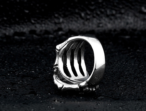 Punk Hand Bone Ring 3
