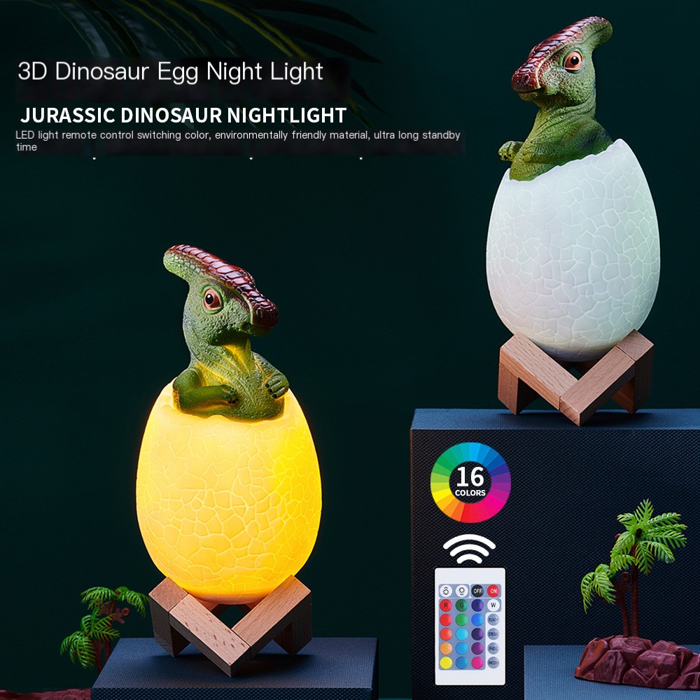 Luz Nocturna 3D de Dinosaurio
