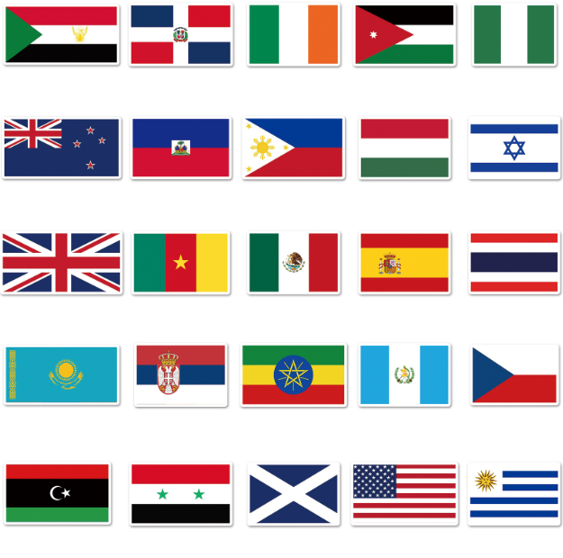 Flag Stickers 2