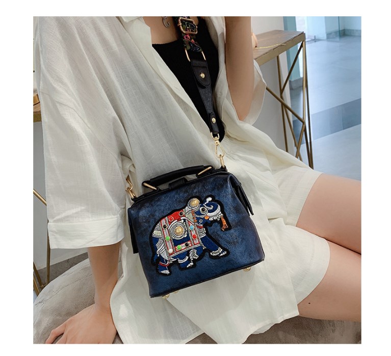 Embroidered Shoulder Bag - Style
