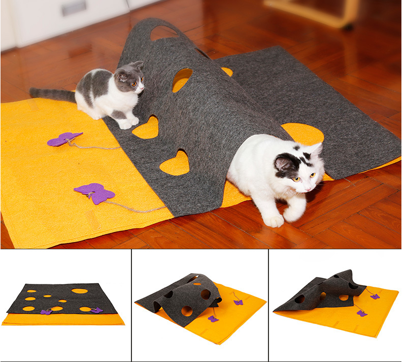 Cat Hide-and-Seek Mat Image 1