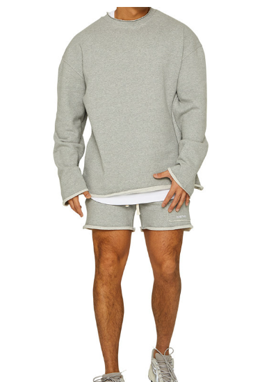 Luxe Leisure Set - Sweater & Shorts Combo
