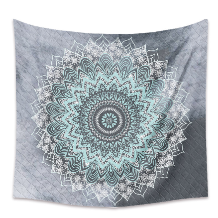 Cool Blue Mandala Tapestry