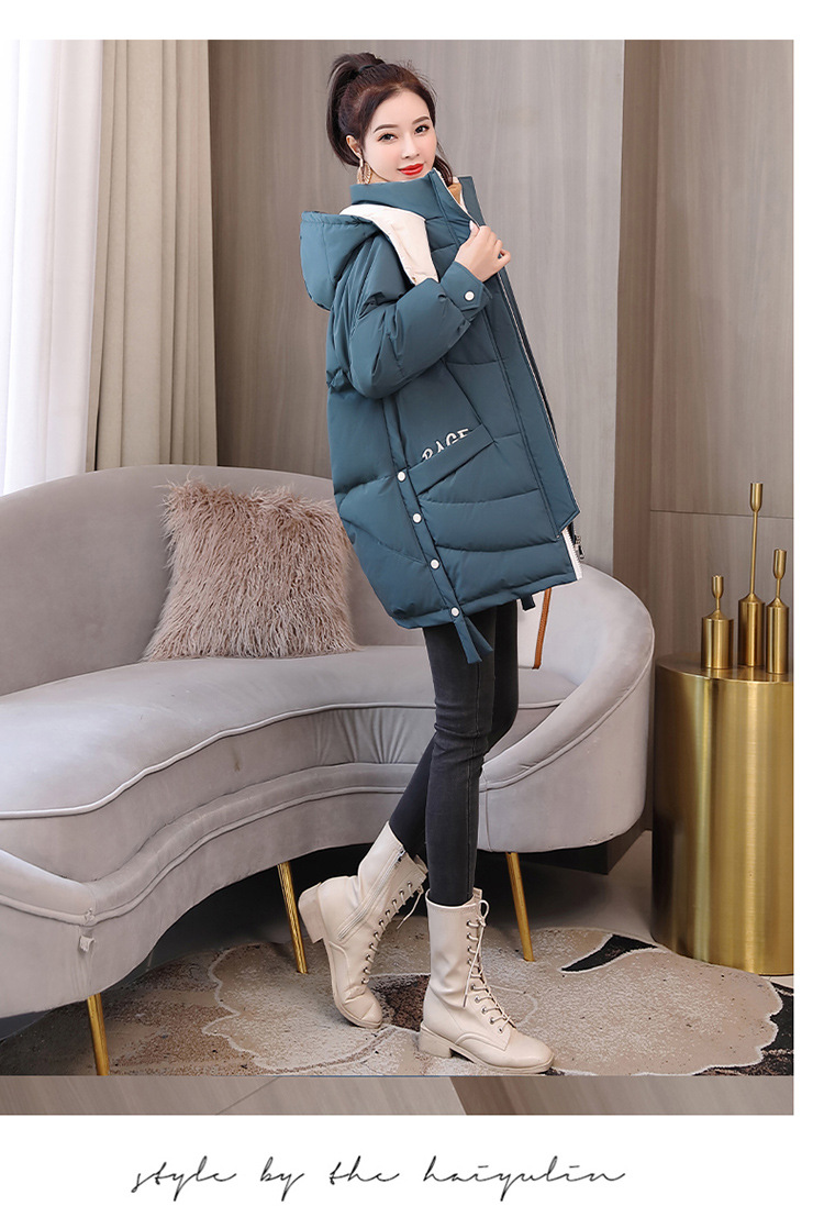 Hooded Padded Down Jacket - Close Up