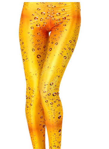 Red Lip Print Leggings 2